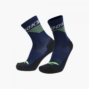 Accessori Uomo Brooks High Point Crew Blu Marino Gialle | 376904-ALS