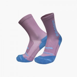 Calzini Donna Brooks Ghost Crew Viola Blu | 418059-SLQ