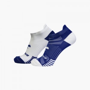 Calzini Donna Brooks Ghost Lite No Show 2-Pack Blu Reale Bianche Bianche Blu Reale | 541690-VPI