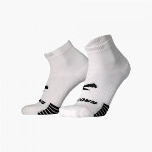 Calzini Uomo Brooks Ghost Lite Quarter 2-Pack Bianche | 429763-ARD