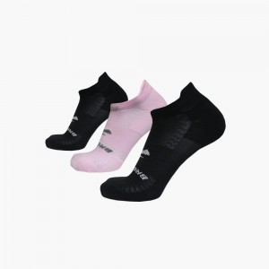Calzini Uomo Brooks Run-In No Show 3-Pack Nere | 821465-PNZ