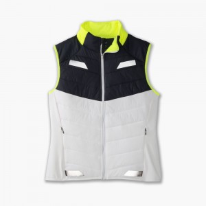 Capispalla Donna Brooks Run Visible Insulated Vest Bianche | 984125-HLC