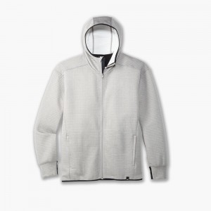 Capispalla Uomo Brooks Activate Midweight Hoodie Grigie Nere | 407958-WZD