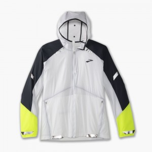 Capispalla Uomo Brooks Run Visible Convertible Jacket Bianche | 539481-QDJ
