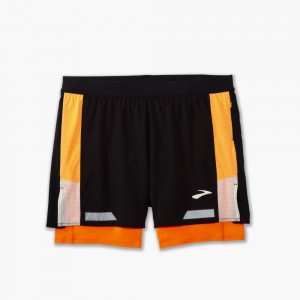 Pantaloncini Uomo Brooks Run Visible 5 2in1 Short 2.0 Nere | 852049-OUJ