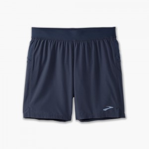 Pantaloncini Uomo Brooks Sherpa 7 Short Blu | 045287-FNW