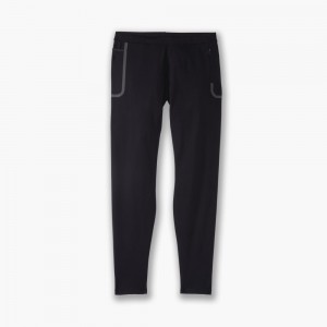 Pantaloni Uomo Brooks Momentum Thermal Tight Nere | 065792-FOY