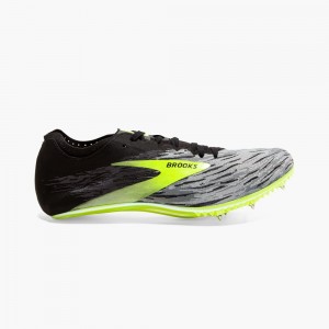 Scarpe Racing Uomo Brooks QW-K v4 Nere Grigie | 683541-DGM