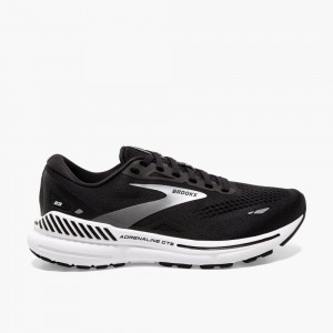 Scarpe Running Strada Donna Brooks Adrenaline GTS 23 Nere Bianche Argento | 469725-EUI