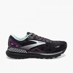 Scarpe Running Strada Donna Brooks Adrenaline GTS 23 Nere Blu Chiaro Viola | 796853-XCG