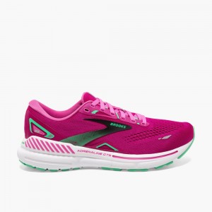 Scarpe Running Strada Donna Brooks Adrenaline GTS 23 Rosa Fucsia Nere | 237561-FCB