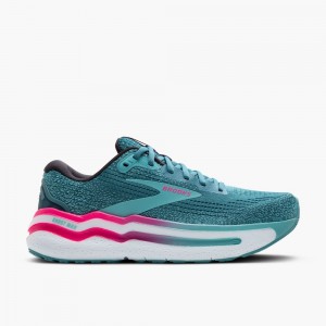 Scarpe Running Strada Donna Brooks Ghost Max 2 Blu Rosa Verde Acqua Chiaro | 402587-HKS