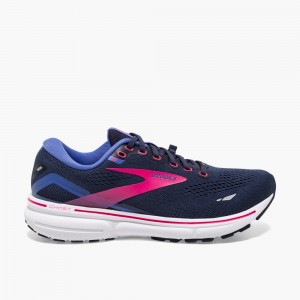 Scarpe Running Strada Donna Brooks Ghost 15 GTX Blu Marino Blu Rosa | 873506-KEN