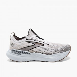 Scarpe Running Strada Donna Brooks Glycerin StealthFit GTS 21 Bianche Grigie Nere | 826975-KXG