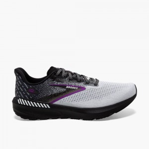 Scarpe Running Strada Donna Brooks Launch GTS 10 Nere Bianche Viola | 572940-XVE