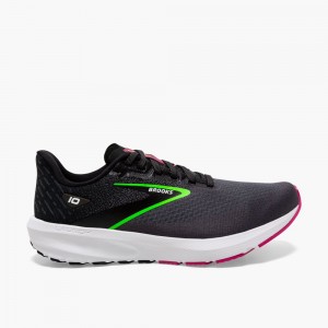 Scarpe Running Strada Donna Brooks Launch 10 Nere Verdi | 792053-FEN