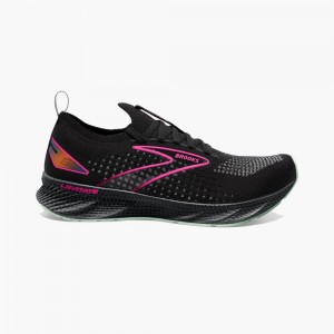 Scarpe Running Strada Donna Brooks Levitate StealthFit 6 Nere Rosa | 630294-ODR