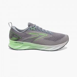 Scarpe Running Strada Uomo Brooks Levitate 6 Grigie Verdi | 248935-APF