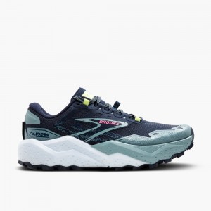 Scarpe Trail Donna Brooks Caldera 7 Blu Marino Verdi Chiaro | 590718-RUC