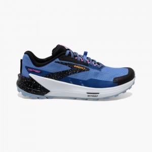 Scarpe Trail Donna Brooks Catamount 2 Blu Nere Gialle | 073961-BGO