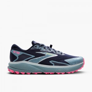Scarpe Trail Donna Brooks Divide 5 Blu Marino Nere Rosa | 158230-GWR
