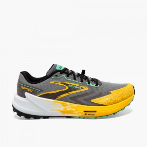 Scarpe Trail Uomo Brooks Catamount 3 Lemon Verde Oliva | 703964-UVT
