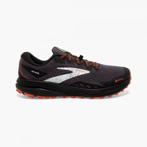 Scarpe Trail Uomo Brooks Divide 4 GTX Nere Blu | 304162-VFU