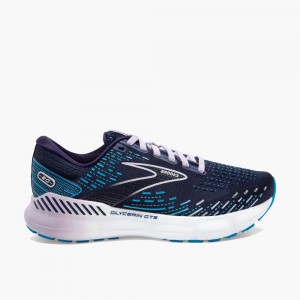 Scarpe da Passeggio Donna Brooks Glycerin GTS 20 Blu Marino Viola | 470529-LDE