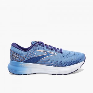 Scarpe da Passeggio Donna Brooks Glycerin 20 Blu Corallo Bianche | 891604-SXV