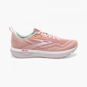 Scarpe da Passeggio Donna Brooks Revel 6 Corallo Rosa | 795863-DFA