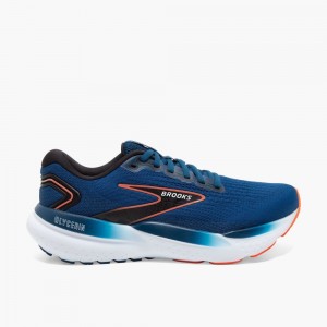 Scarpe da Passeggio Uomo Brooks Glycerin 21 Blu Nere | 648309-CZA