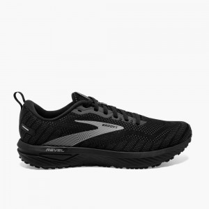 Scarpe da Passeggio Uomo Brooks Revel 6 Nere Grigie | 257493-RLS