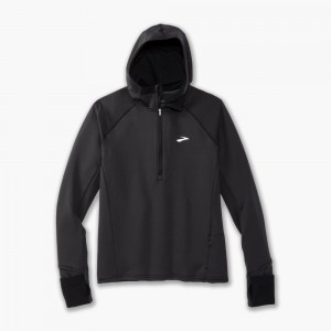 Top Donna Brooks Notch Thermal Hoodie 2.0 Nere | 478935-ZFB