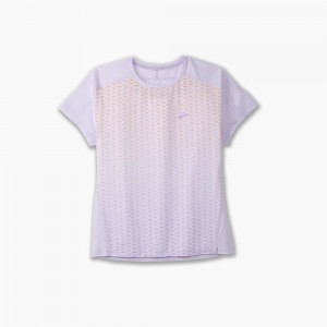 Top Donna Brooks Sprint Free Short Sleeve 2.0 Viola Chiaro | 259016-BNU
