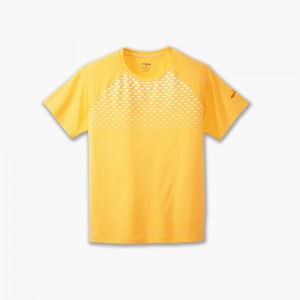 Top Uomo Brooks Atmosphere Short Sleeve 2.0 Arancioni | 276810-FZV