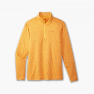 Top Uomo Brooks Dash 1/2 Zip 2.0 Arancioni | 265134-HFY