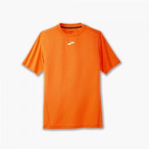 Top Uomo Brooks High Point Short Sleeve Rosa | 863149-XSW
