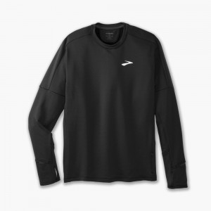 Top Uomo Brooks Notch Thermal Long Sleeve 2.0 Nere | 276108-ZYE