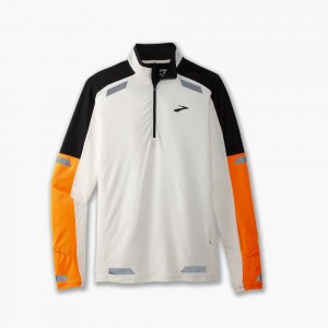 Top Uomo Brooks Run Visible 1/2 Zip 2.0 Nere | 901653-LKM